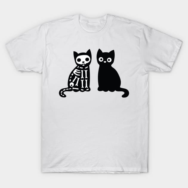 Halloween Black Cats T-Shirt by MoviesAndOthers